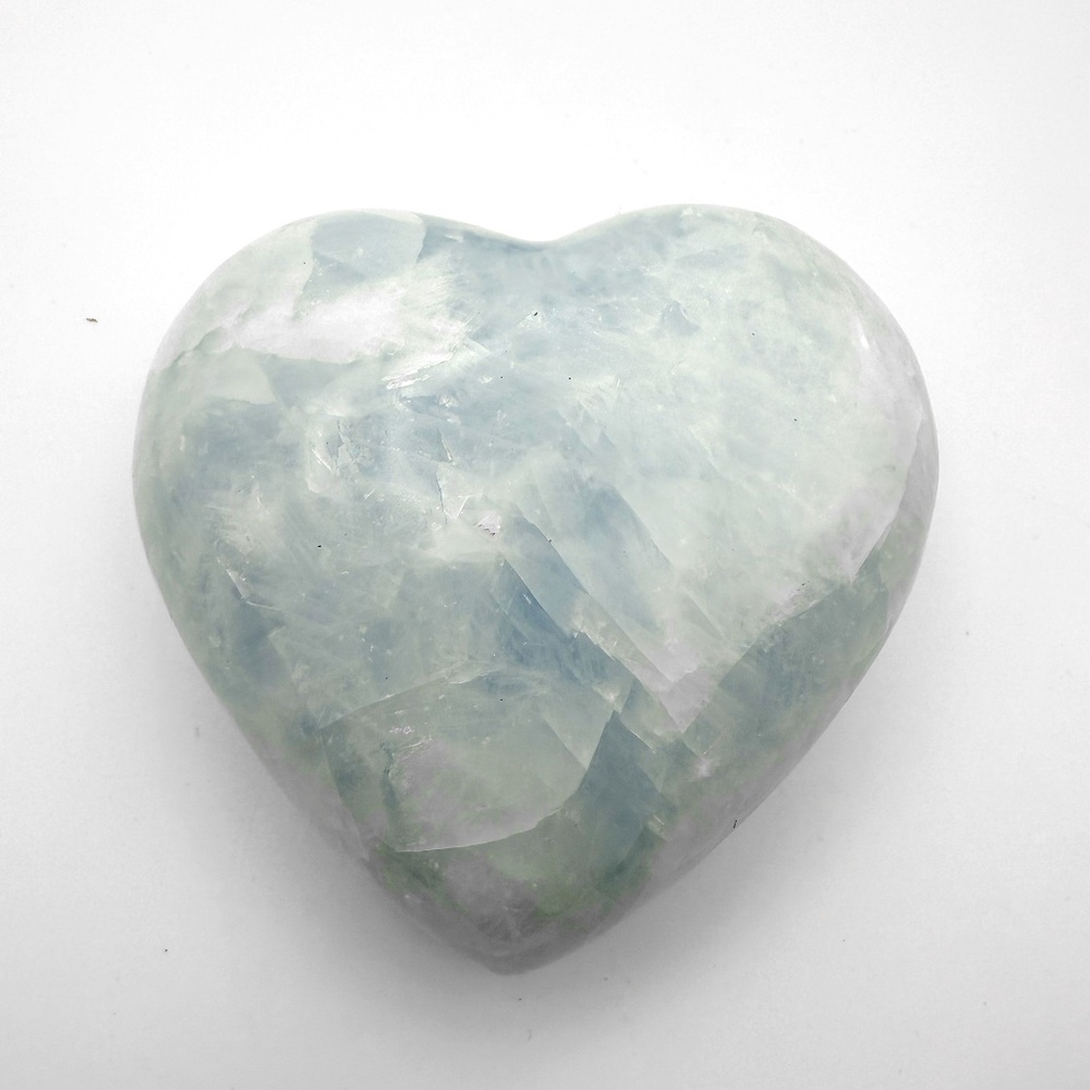 Blue Calcite Heart 3.5 x 3.5